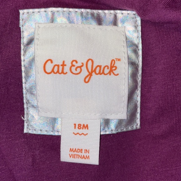 Cat and Jack Toddler Girls Rain Jacket Coat Iridescent 18 Month - Picture 2 of 3